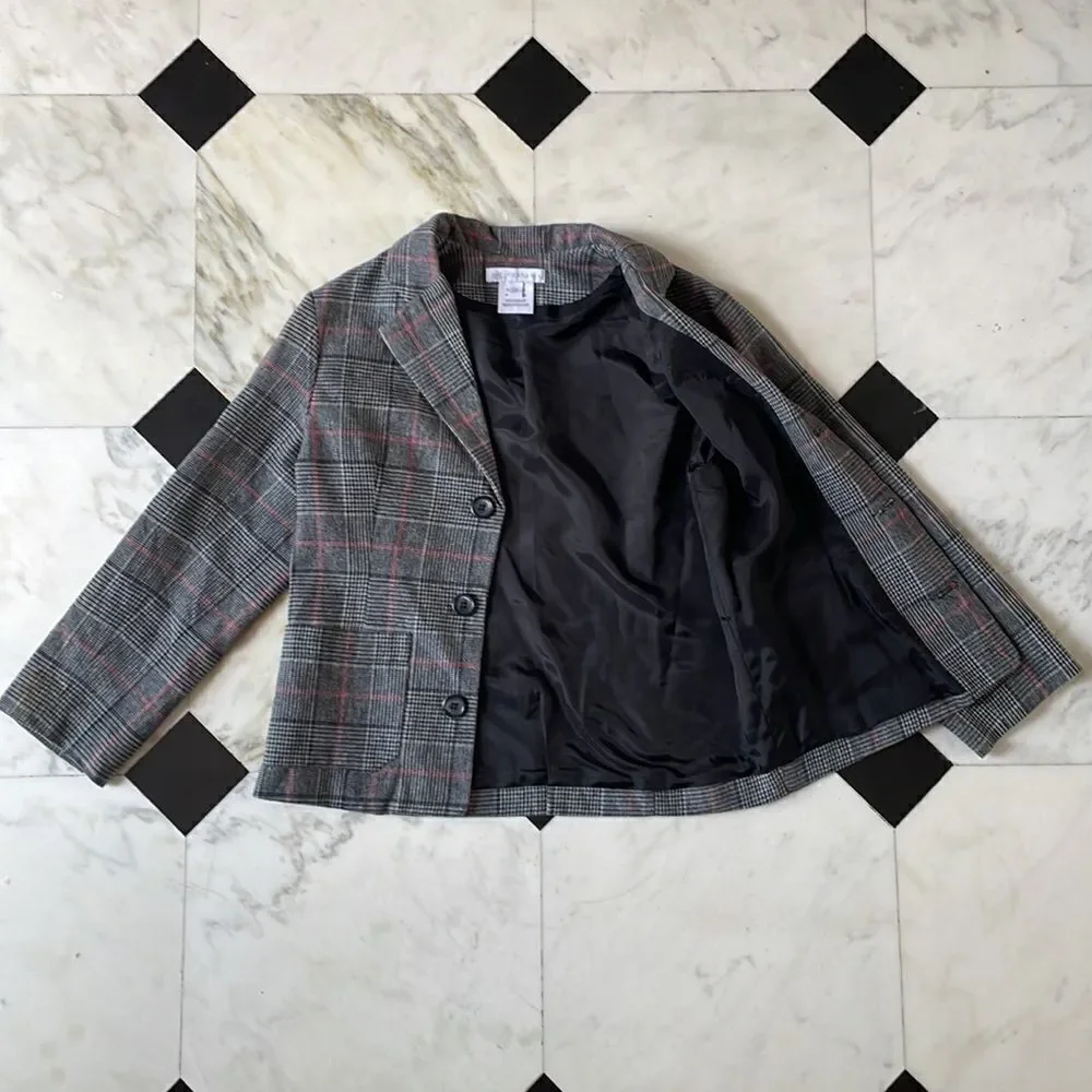 Vintage Charabia Kid’s Glen Plaid Jacket